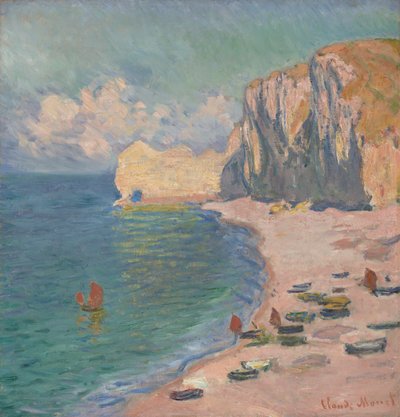 Étretat: Het strand en de Falaise d