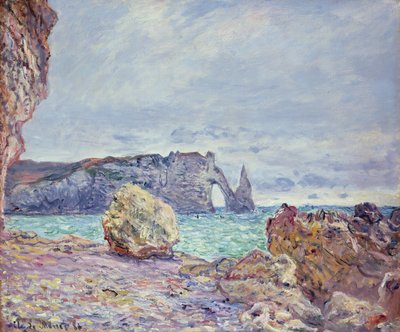 Etretat, het strand en de Porte d