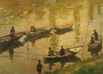 Vissers op de Seine door Claude Monet