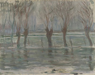Overstromingswater door Claude Monet