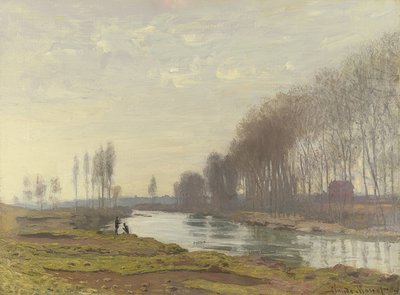Zijarm van de Seine bij Argenteuil door Claude Monet