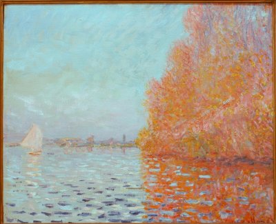 Rivierlandschap, Herfst door Claude Monet