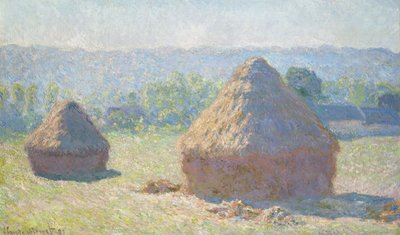 Hooistapels, Eind van de Zomer door Claude Monet
