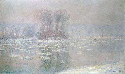 IJs bij Bennecourt door Claude Monet