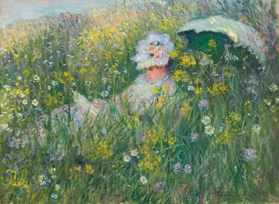 In de Weide; Dans la prairie, 1876 door Claude Monet