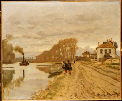 Infanteristen van de Flanant-wacht op het water door Claude Monet