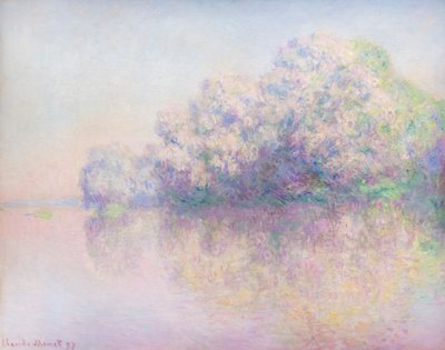 Eiland van brandnetels door Claude Monet