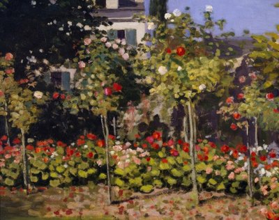 Bloementuin door Claude Monet