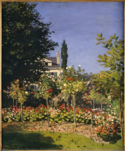 Bloementuin door Claude Monet