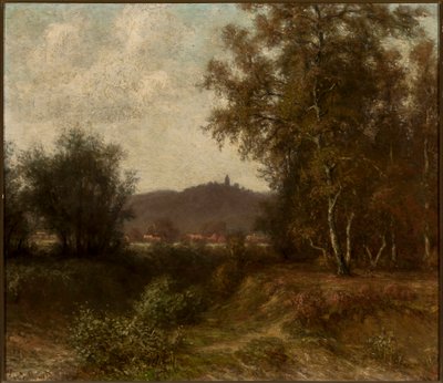 Landschap met bomen door Claude Monet