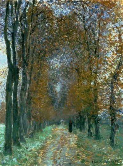 De laan door Claude Monet