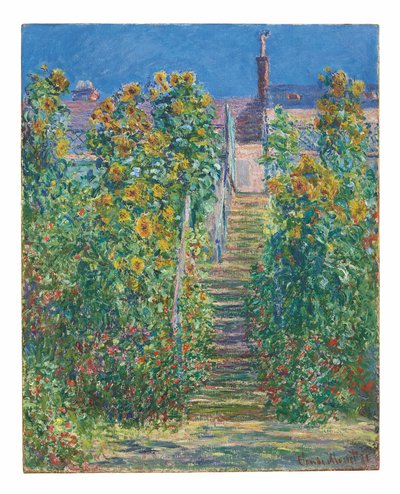 De Trap in Vétheuil door Claude Monet