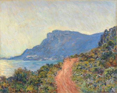 La Corniche nabij Monaco. 1884 door Claude Monet