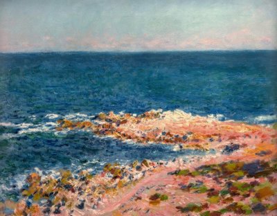 La Grande Bleue in Antibes door Claude Monet