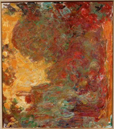 Het huis van de kunstenaar gezien vanuit de rozentuin door Claude Monet