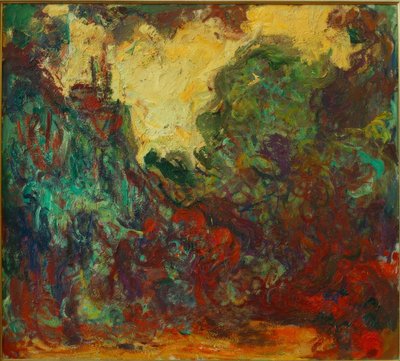 Het huis gezien vanuit de rozentuin door Claude Monet