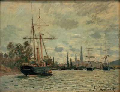 De Seine bij Rouen door Claude Monet