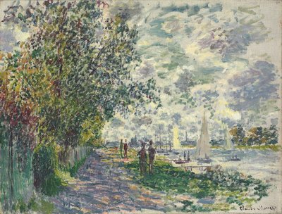 La berge du Petit-Gennevilliers door Claude Monet