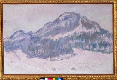 De Mont Kolsaas in Noorwegen (Mont Kolsaas, roze reflecties) door Claude Monet