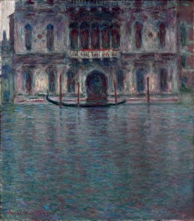 Het Contarini-paleis, Venetië door Claude Monet