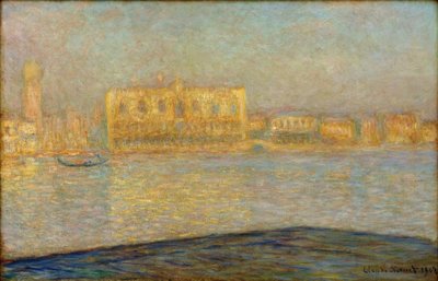 Het hertogelijk paleis gezien vanaf Saint-Georges majeur door Claude Monet