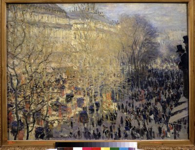 De boulevard des Capucines door Claude Monet