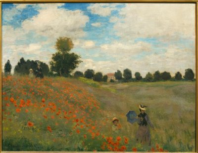 De Klaprozen in Argenteuil door Claude Monet