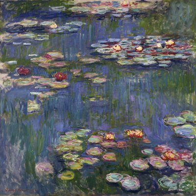 De waterlelies in Giverny door Claude Monet