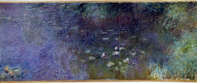 De Waterlelies: ochtend (detail). Schilderij door Claude Monet. 1914-1926. Parijs, Musée de l