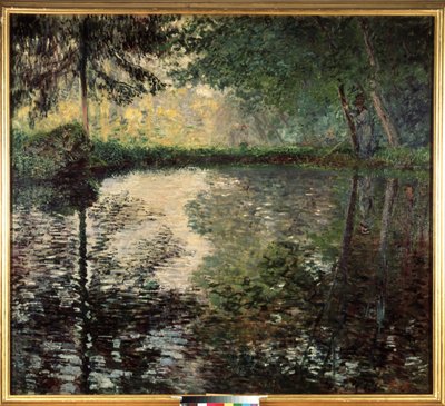 De vijver van Montgeron. door Claude Monet