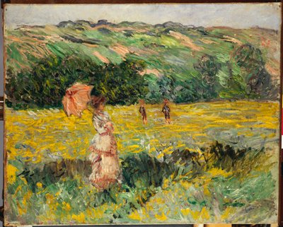 Limetz Weide, 1887 door Claude Monet