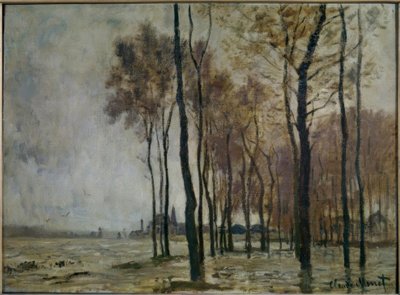 De overstroming in Argenteuil door Claude Monet