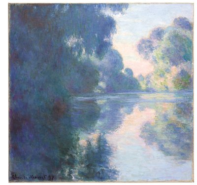 Ochtend op de Seine, 1897 door Claude Monet