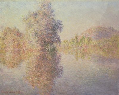 Ochtend op de Seine bij Giverny door Claude Monet