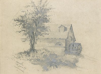 Molen aan de Lezarde, 1857 door Claude Monet
