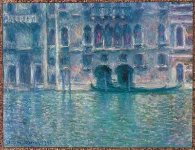 Palazzo da Mula, Venetië (olieverf op doek) door Claude Monet