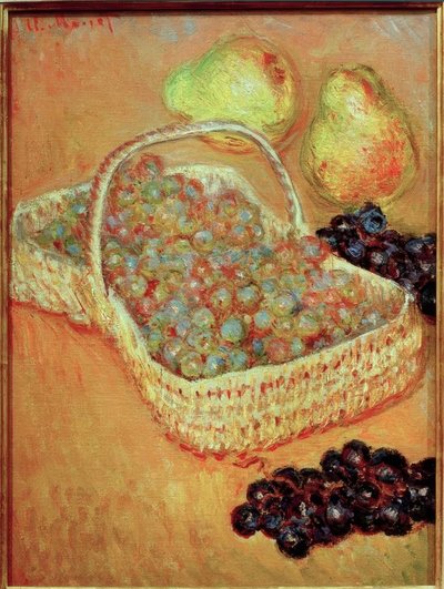 Mand met Druiven en Peren door Claude Monet