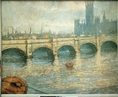 Brug over de Theems door Claude Monet