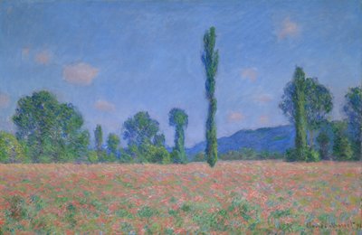 Klaprozenveld (Giverny) door Claude Monet