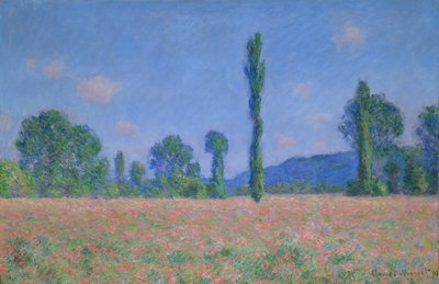 Klaprozenveld Giverny door Claude Monet
