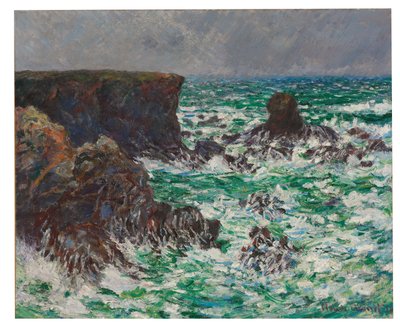 Port-Coton: De Leeuw, 1886 door Claude Monet