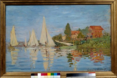 Regatta in Argenteuil door Claude Monet