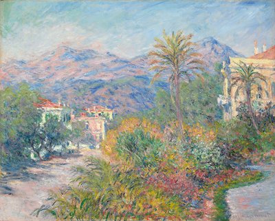 Romeinse weg bij Bordighera; Strada Romana a Bordighera, 1884 door Claude Monet
