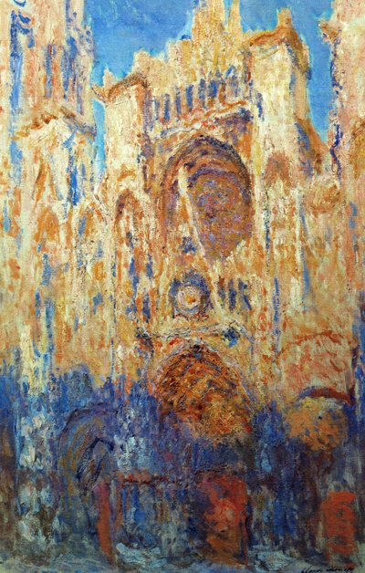 Kathedraal van Rouen door Claude Monet