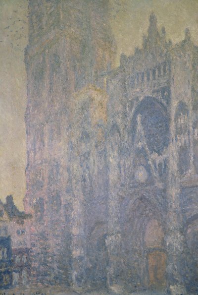 Kathedraal van Rouen, Harmonie in Wit, Ochtendlicht, 1894 door Claude Monet