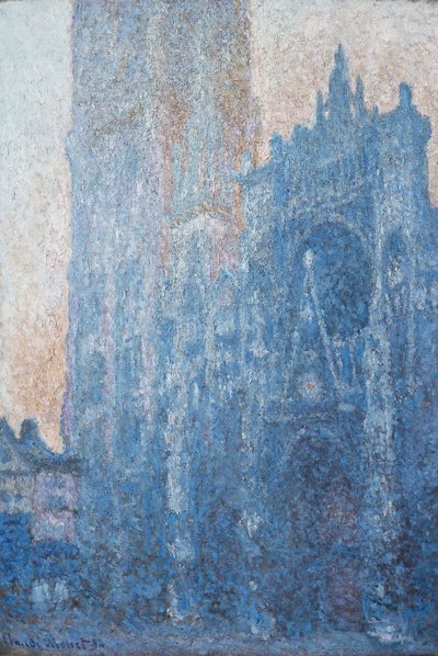 Rouen Kathedraal, Portaal, Ochtendlicht door Claude Monet