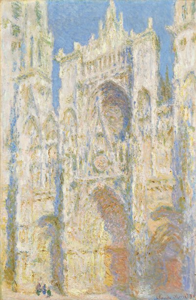 Kathedraal van Rouen, westgevel, zonlicht door Claude Monet