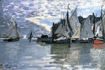 Zeilboten door Claude Monet