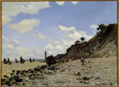 Zeegezicht in Honfleur door Claude Monet