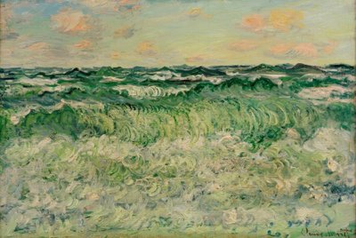 Zeegezicht door Claude Monet